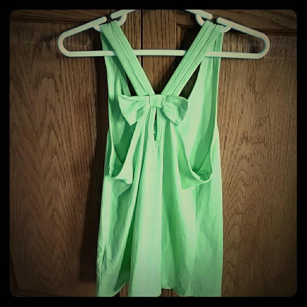 NWT  girls lime green tank